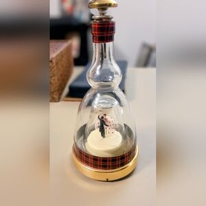 Glass Dome with Dancing Couple Figurine